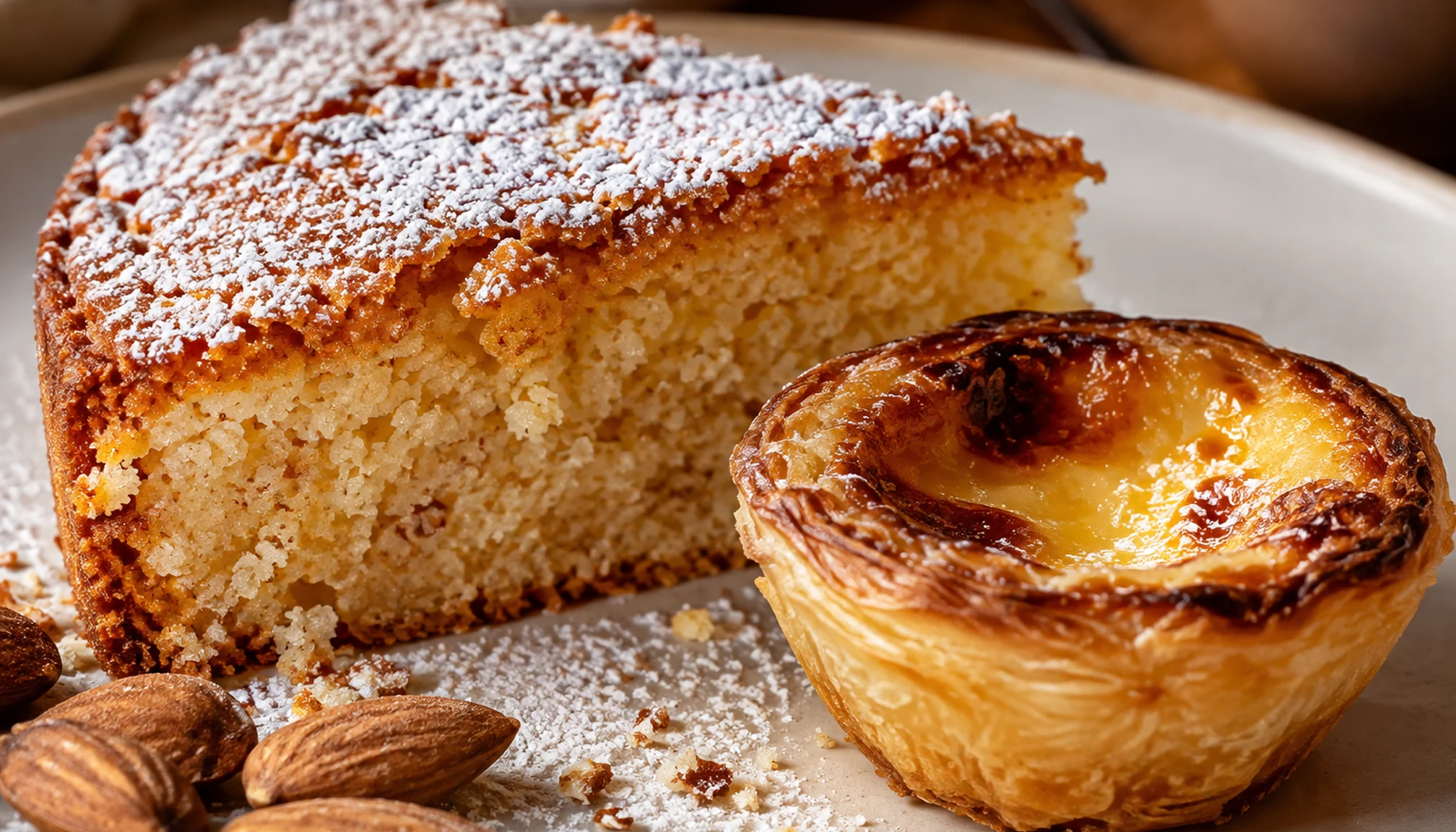 Détail des ingrédients et textures pour gâteaux espagnols