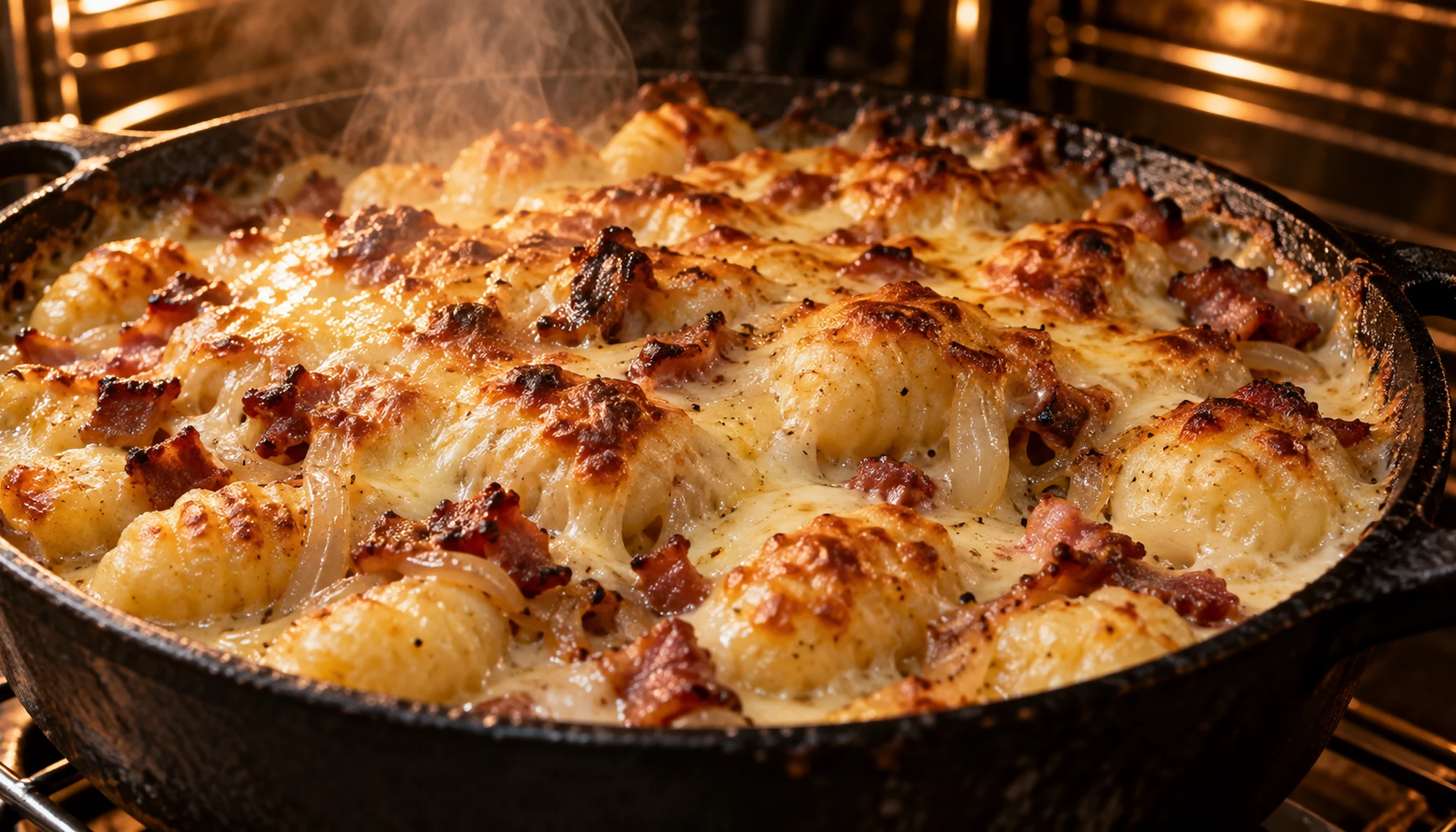 Détail des ingrédients et textures pour gnocchiflette maison