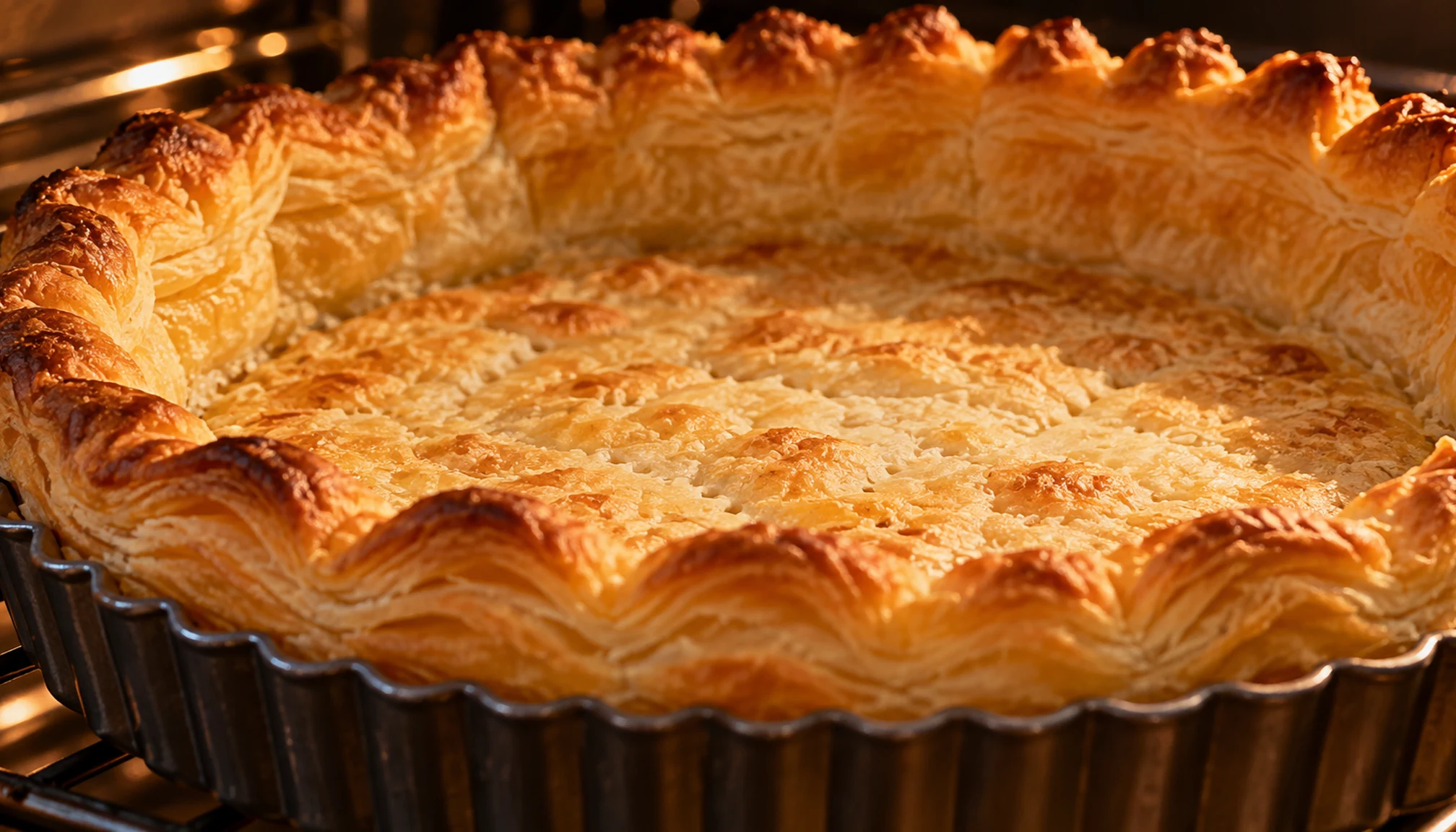 Détail des ingrédients et textures pour pâte feuilletée pour quiche
