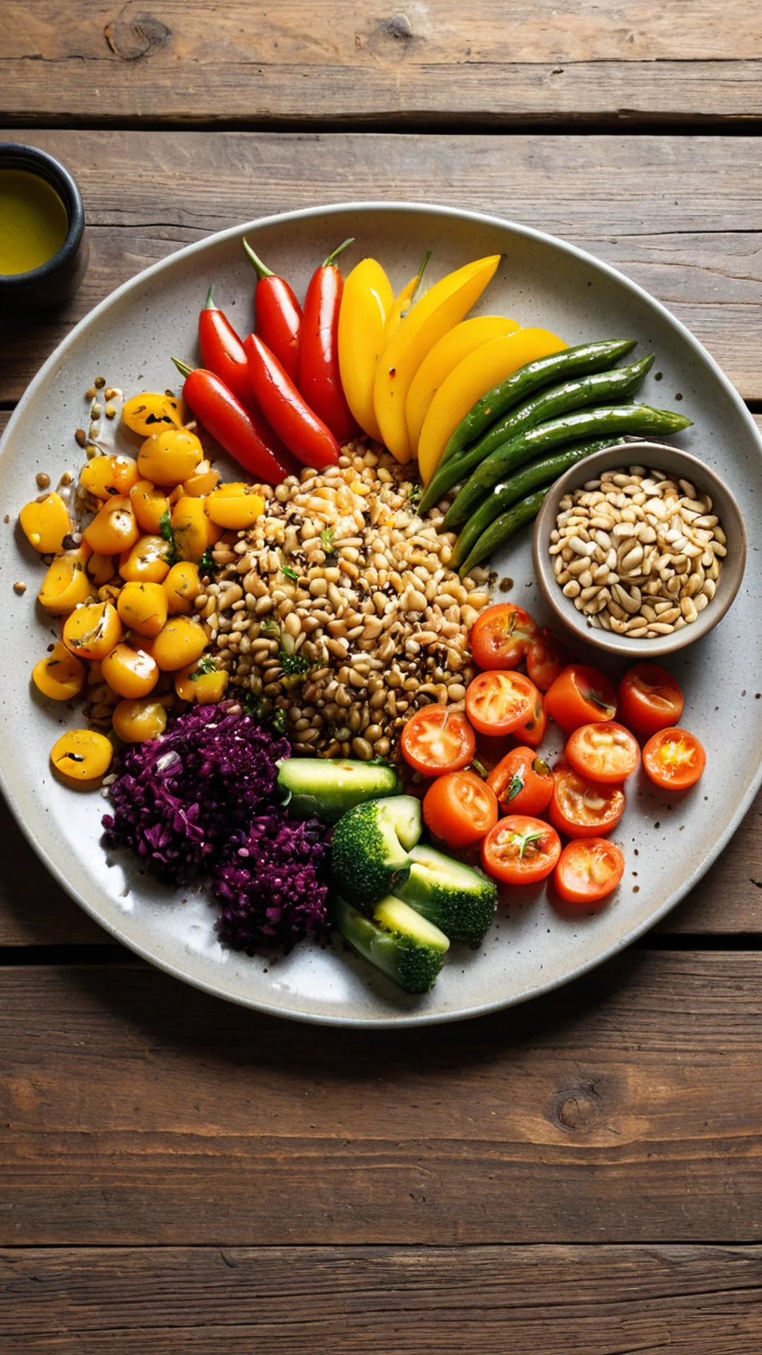 Assiette de cuisine photographiée