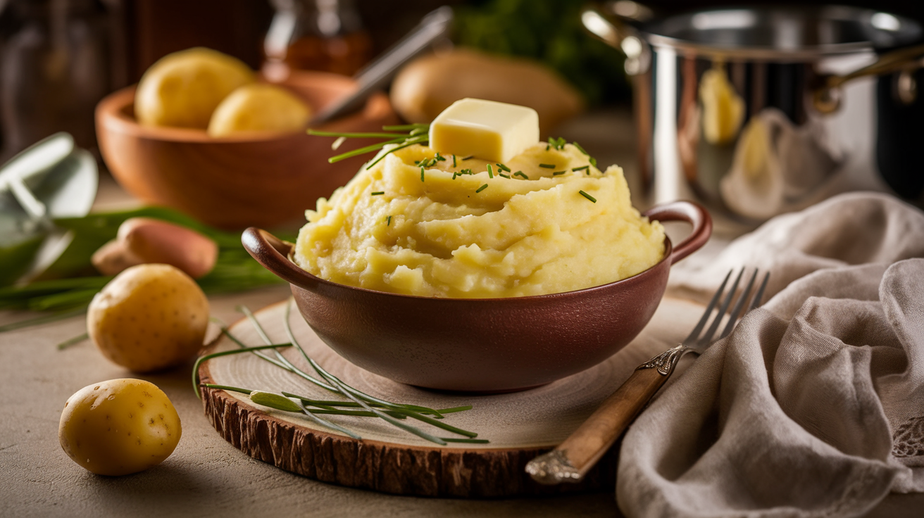 découvrez le plaisir authentique d'un écrasé de pommes de terre fait maison. savourez une recette simple et gourmande qui ravira vos papilles. préparez ce délice crémeux et réconfortant pour accompagner vos plats préférés.