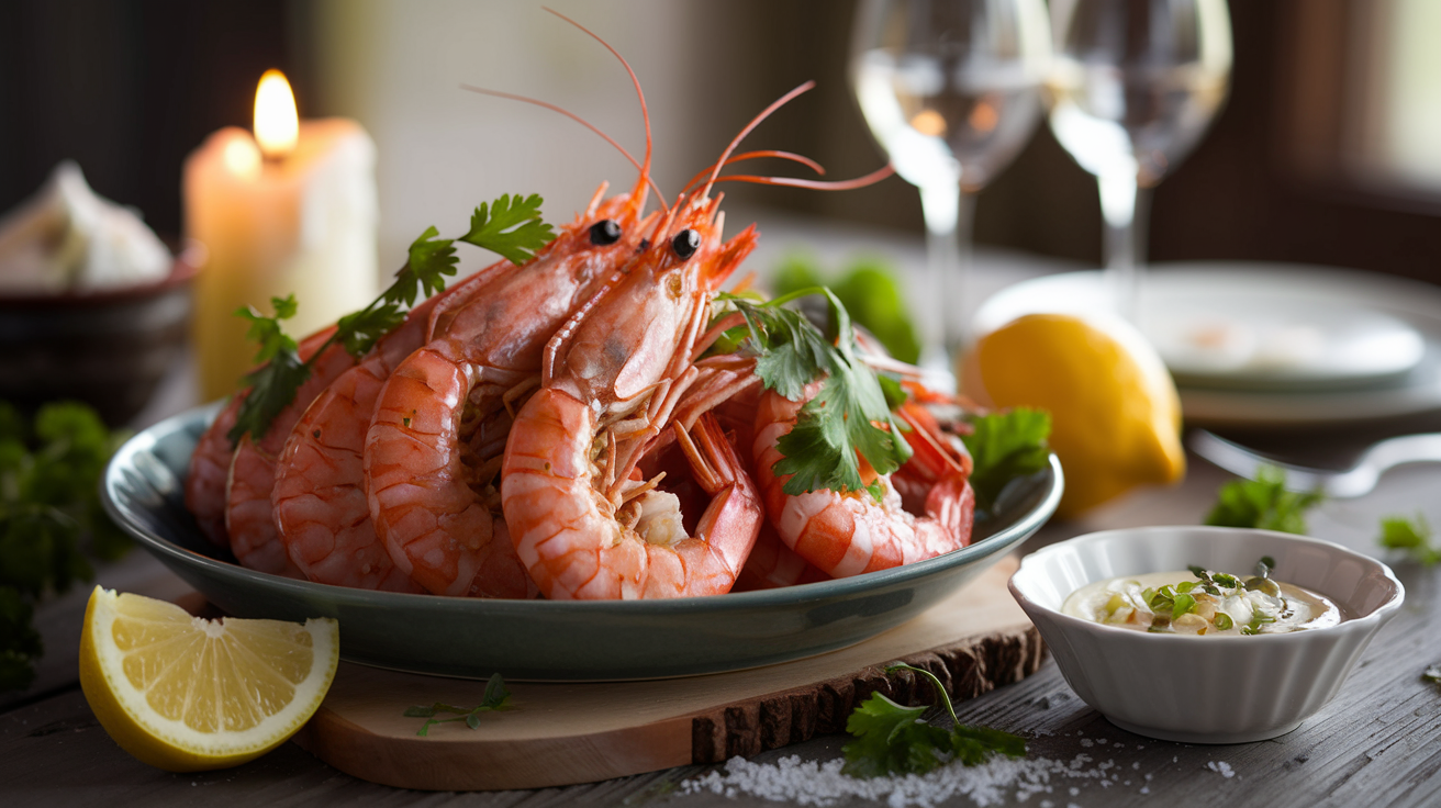 découvrez notre délicieuse recette de gambas poêlés, un plat savoureux à partager qui éveillera vos papilles et célébrera l'amour de la cuisine. parfait pour vos dîners en tête-à-tête ou entre amis, cette recette inspirante allie simplicité et raffinement.