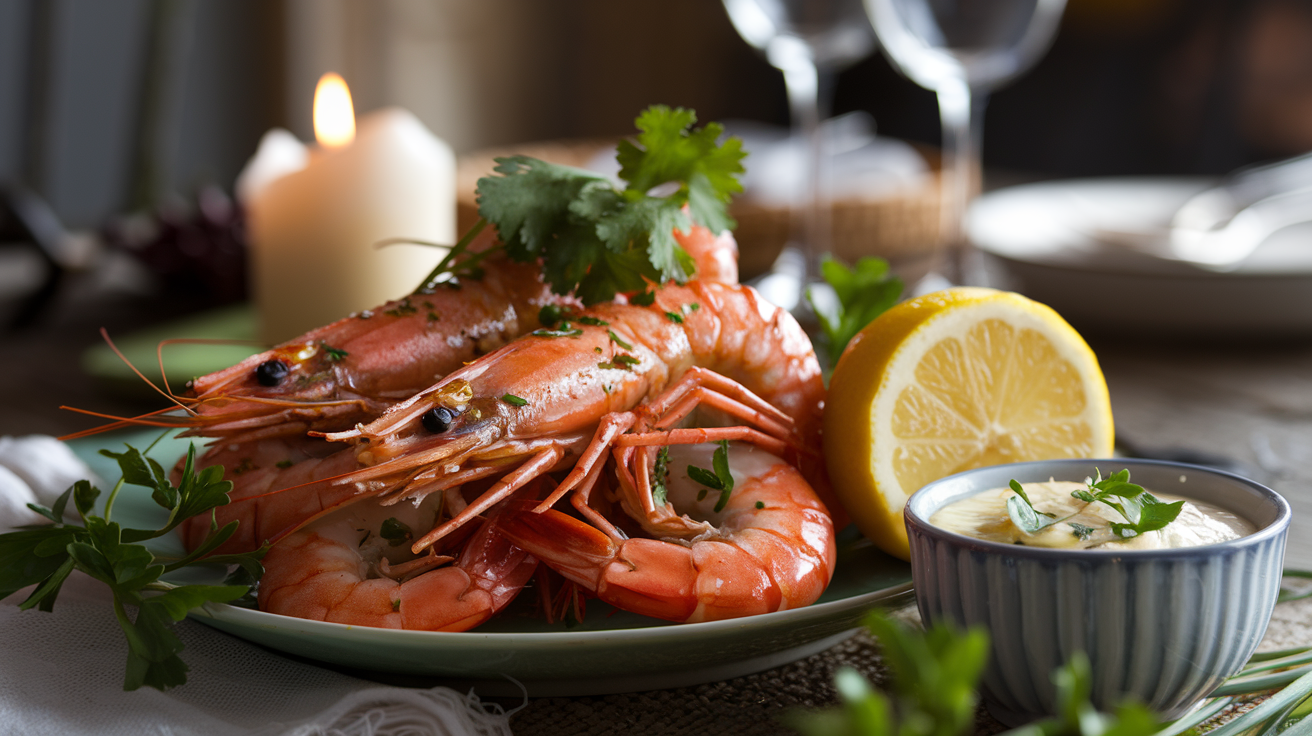 découvrez notre délicieuse recette de gambas poêlés, parfaite pour éveiller vos papilles et partager un moment convivial. savourez l'amour et la fraîcheur de ce plat inspirant qui ravira vos convives.